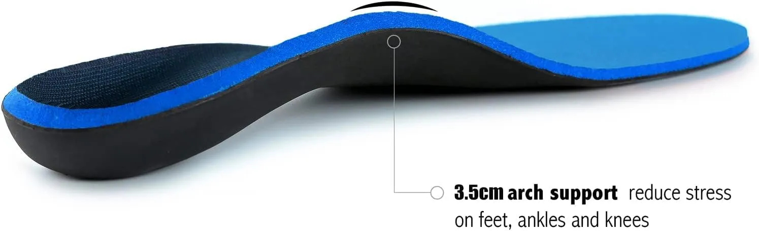 Plantar Fasciitis Insoles for Men Women - Orthotics Inserts, Shoe Insoles Arch Support Flat Feet Inserts Work Boot Insoles for Standing All Day (Mens 10-10 1/2 | Womens 12-12 1/2)