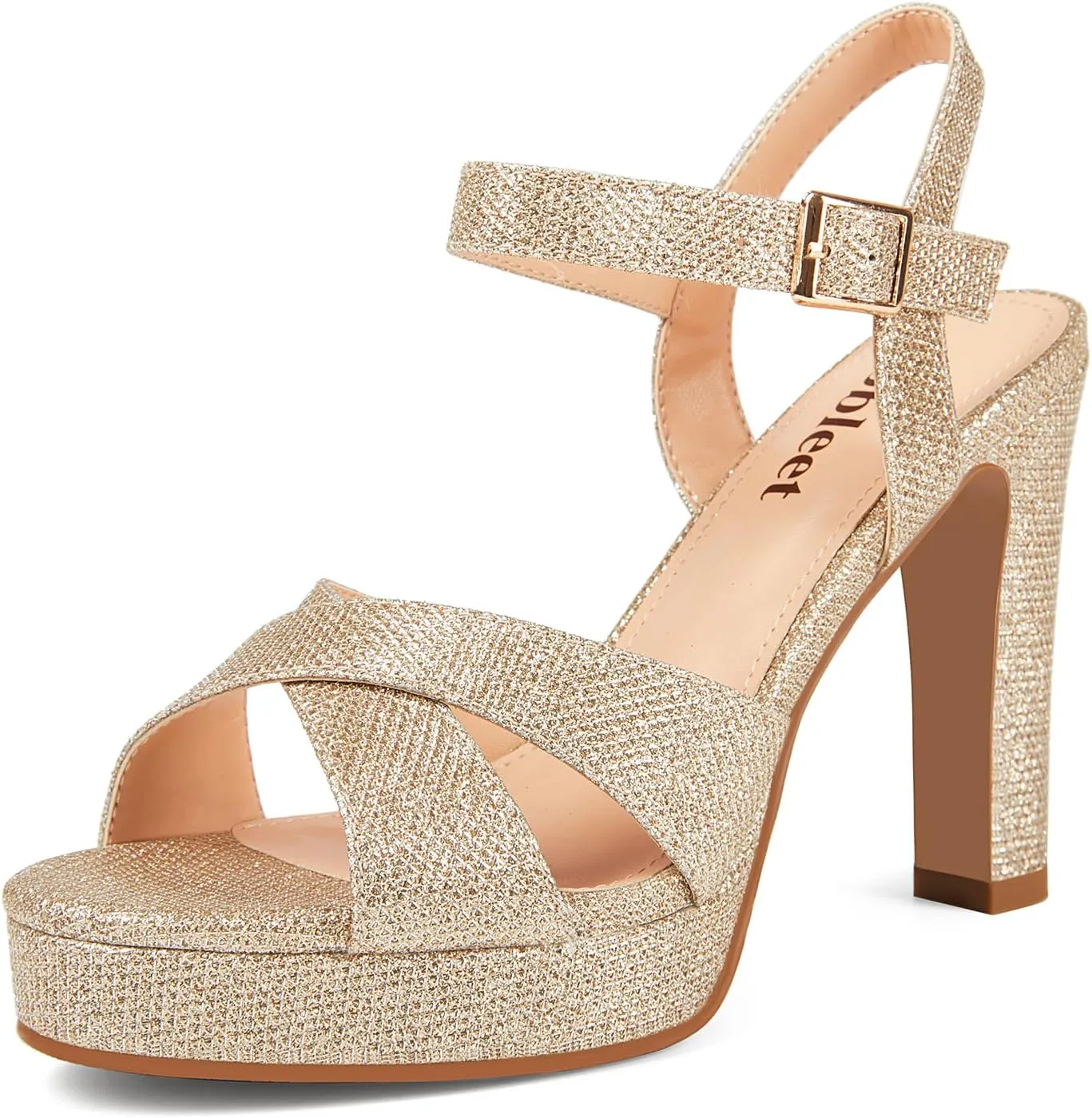Platform High Heels for Women Strappy Chunky Heels Sandals for Women Open Toe Block Heeled Sandals with Ankle Strap Summer Dress Shoes