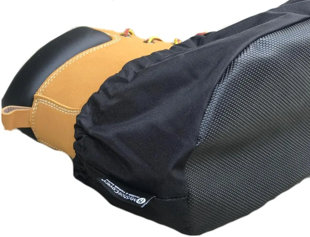 Premium Reusable Shoe and Boot Covers for Contractors - 1 Pair, Non-Slip, Black, X Large