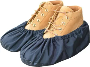 Premium Reusable Shoe and Boot Covers for Contractors - 1 Pair, Non-Slip, Black, X Large