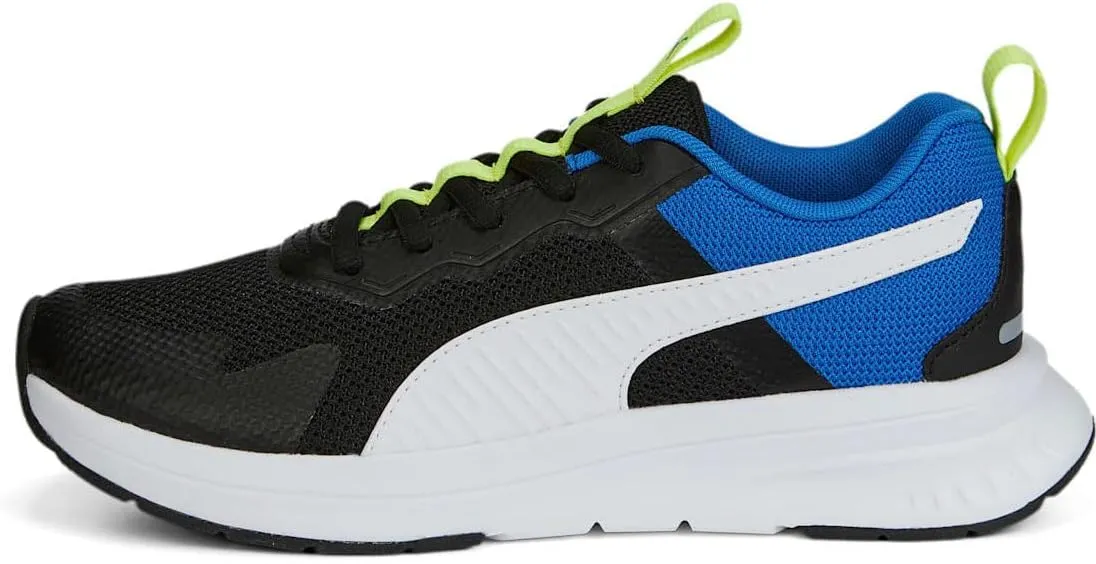 Puma - Kids Evolve Run Mesh Shoes, Size: 5 M US Big Kid, Color: Puma Black/Puma White/Victoria Blue