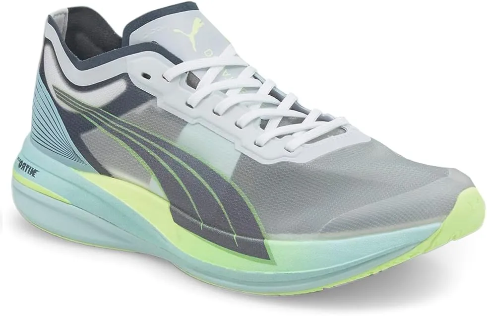 PUMA Mens Deviate Nitro Elite Racer Running Sneakers Shoes - Grey