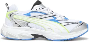 PUMA Mens Morphic Graphic Metallic Logo Lace Up Sneakers Shoes Casual - Blue, Silver, White - Size 12 M