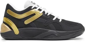 PUMA Mens TRC Blaze Court Basketball Sneakers Shoes - Black, Gold - Size 7.5 M