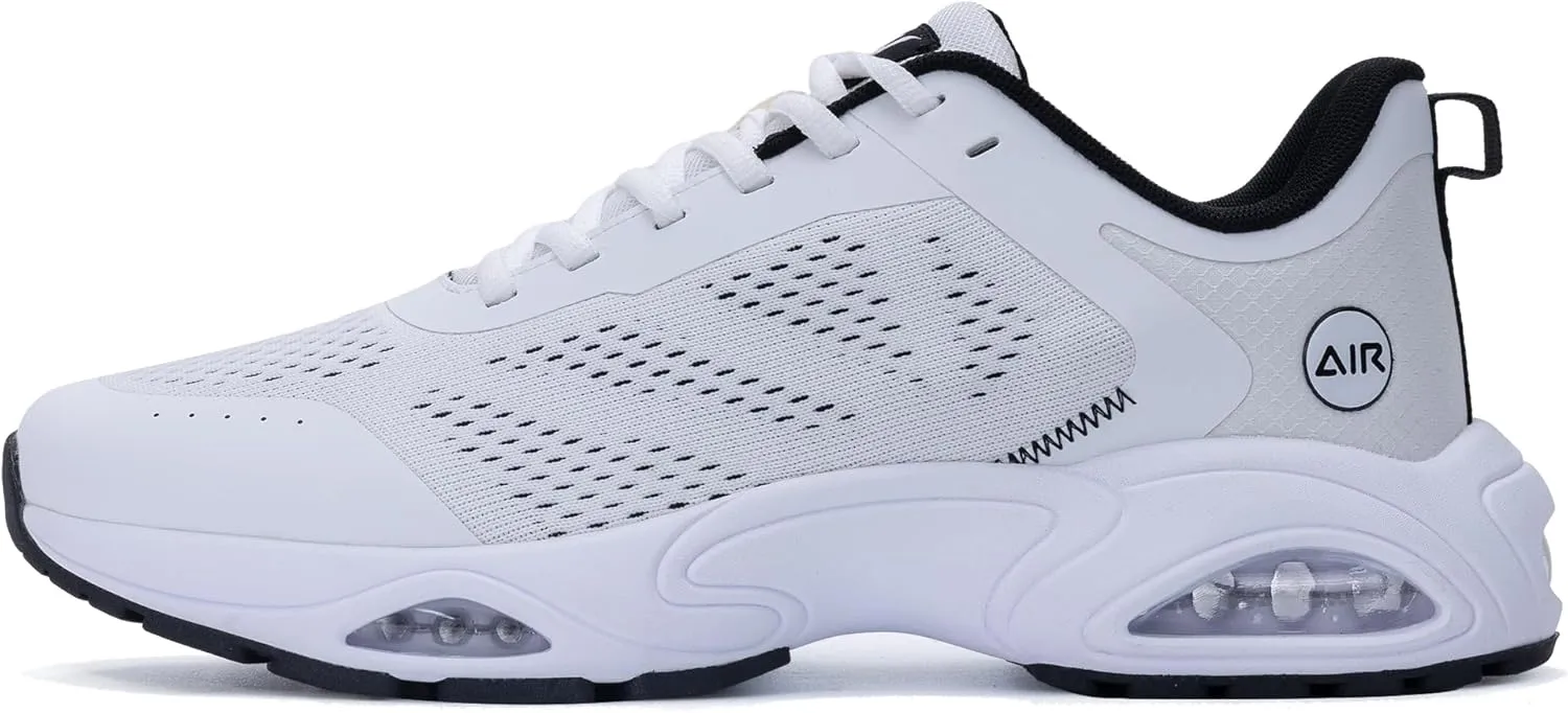 Quseek Mens Air Running Shoes Tennis Athletic Sneakers Lightweight Breathable Walking Sneakers for Gym Jogging Sports US 7-13