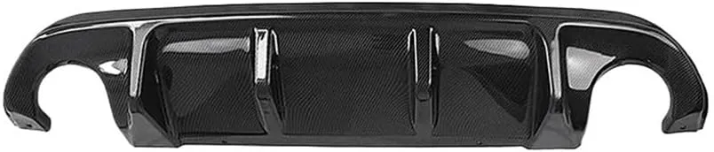 Rear Bumper Diffuser Lip Spoiler Modification Car Accessories Compatible for Infiniti Q50 Standard 2014 2015 2016 2017(Not Fit Sport Model)(Carbon-no Light)