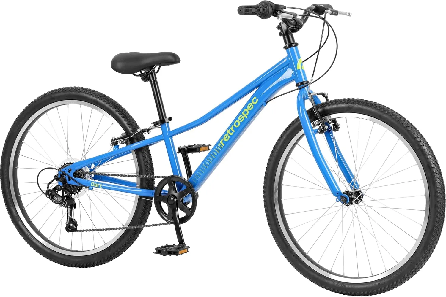 Retrospec Dart 20 & 24 Inch Hybrid Kids Bike - 7 Speed for Ages 6-11 Boys and Girls Youth Bicycle with 29" All Season Tires and Shock-Absorbing Suspension
