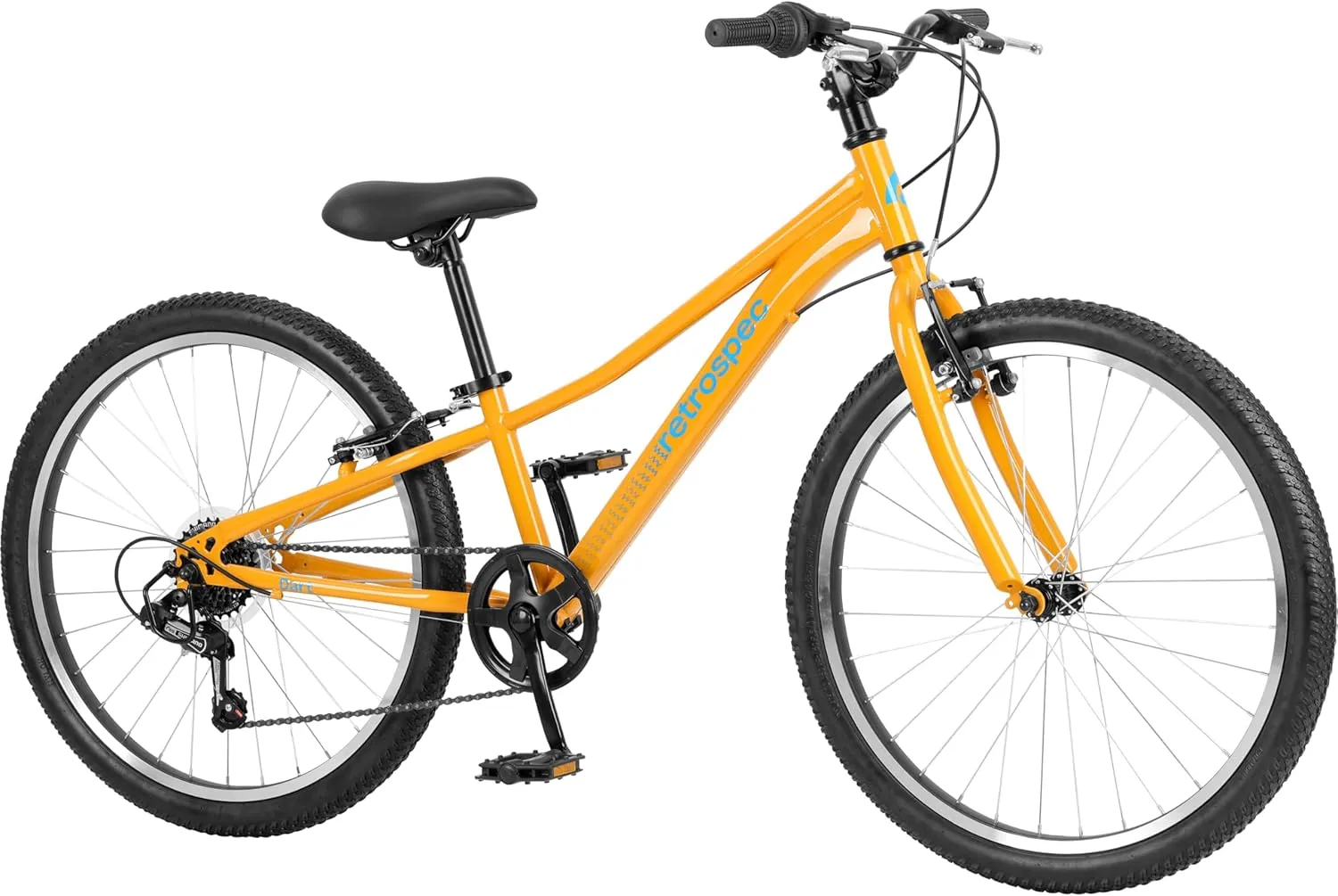 Retrospec Dart 20 & 24 Inch Hybrid Kids Bike - 7 Speed for Ages 6-11 Boys and Girls Youth Bicycle with 29" All Season Tires and Shock-Absorbing Suspension