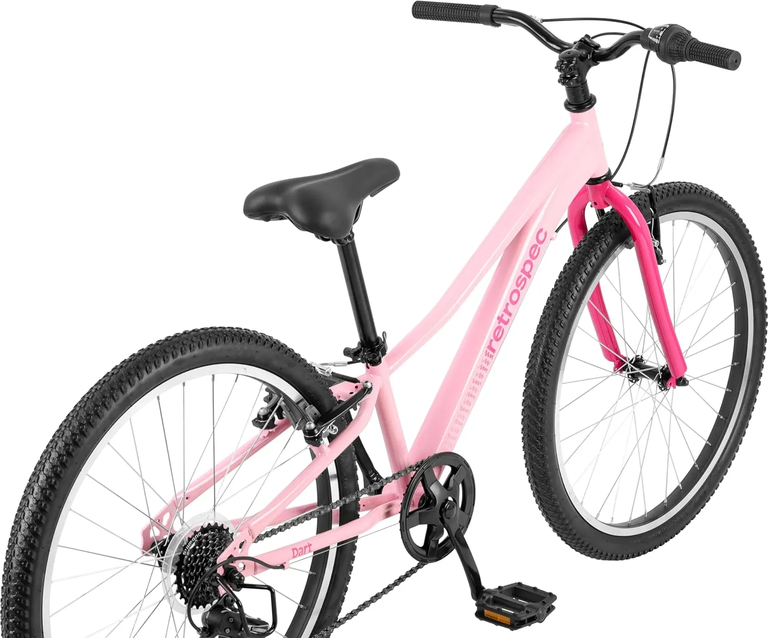 Retrospec Dart 20 & 24 Inch Hybrid Kids Bike - 7 Speed for Ages 6-11 Boys and Girls Youth Bicycle with 29" All Season Tires and Shock-Absorbing Suspension