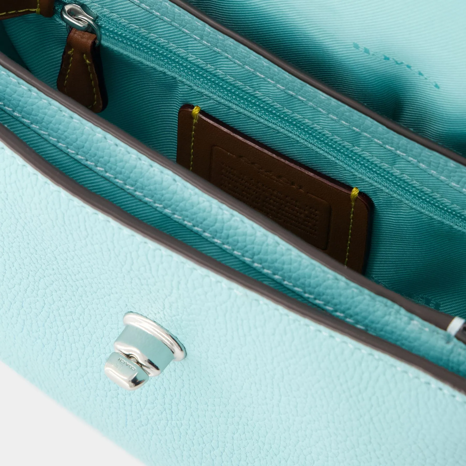 Sac à bandoulière Cassie 19  - Coach - Cuir - Bleu