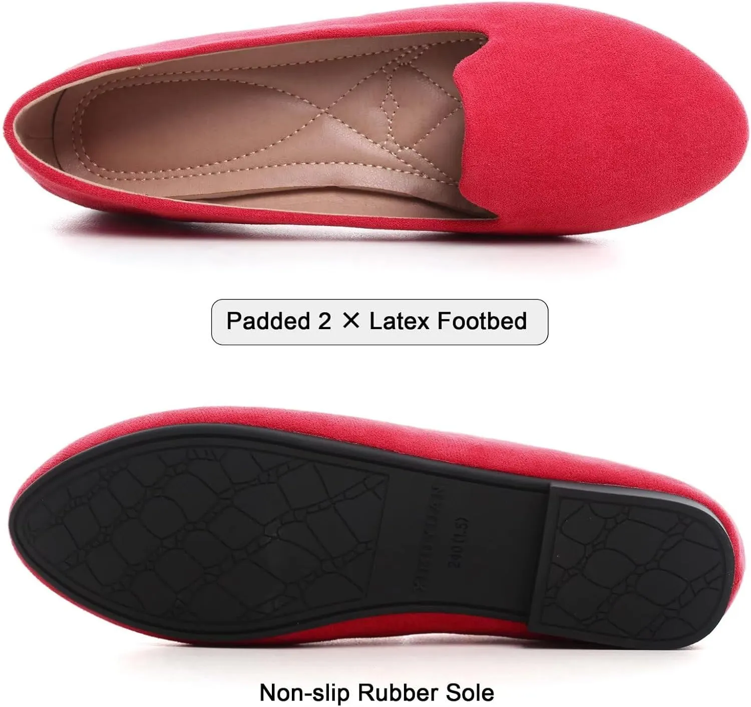 SAILING LU Women Round Toe Flats Comfortable Fashion Ballet Flat Shoes for Women Dressy Slip-ons Loafers