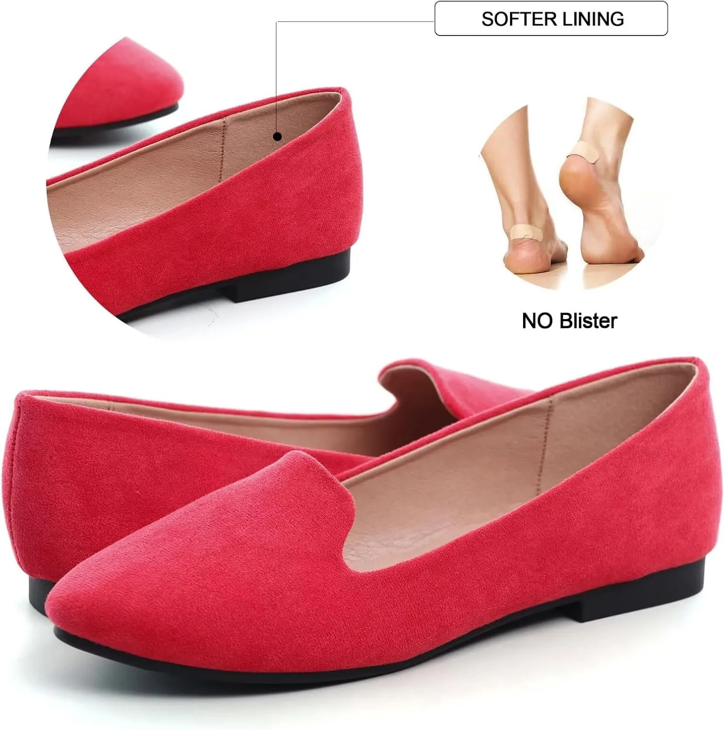 SAILING LU Women Round Toe Flats Comfortable Fashion Ballet Flat Shoes for Women Dressy Slip-ons Loafers