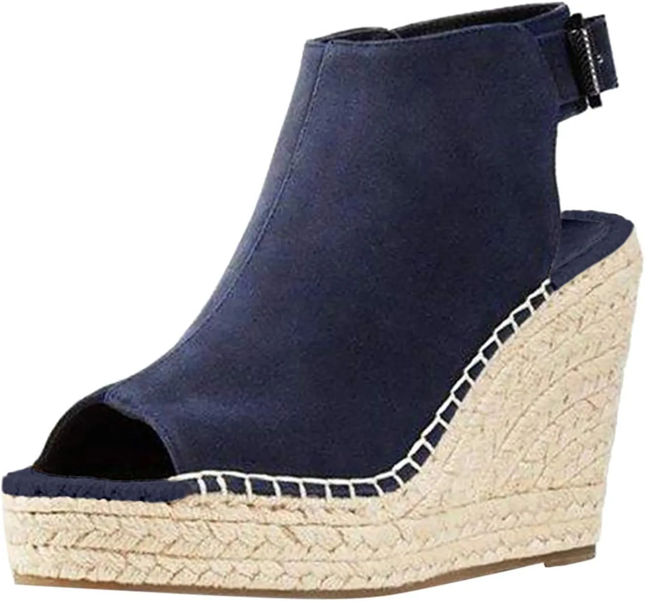 Sandals Women Dressy Summer, Sandals for Women Suede Peep Toe Ankle Booties Cut Out Stacked Heel Ankle Boots