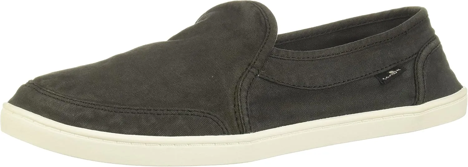 Sanuk Pair O Dice Women's Casual Flats Washed Black - 10