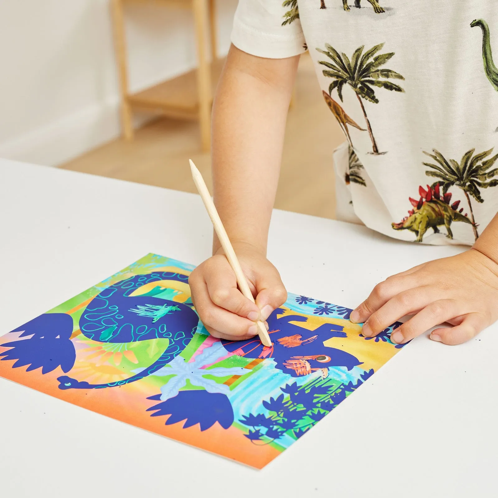 Scratch Art -  Dinosaurs - 5 