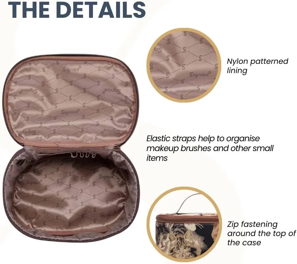 Signare Womens Vanity Bag/Toiletry Case/Make-Up Case, Available in 14 Designs