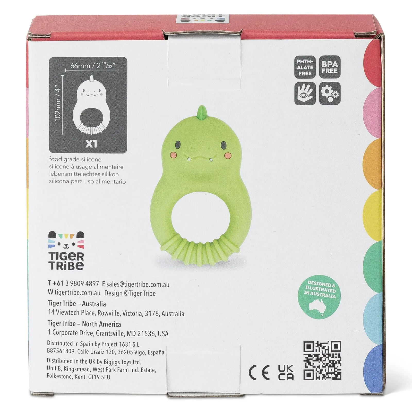 Silicone Teether Dino - 0 