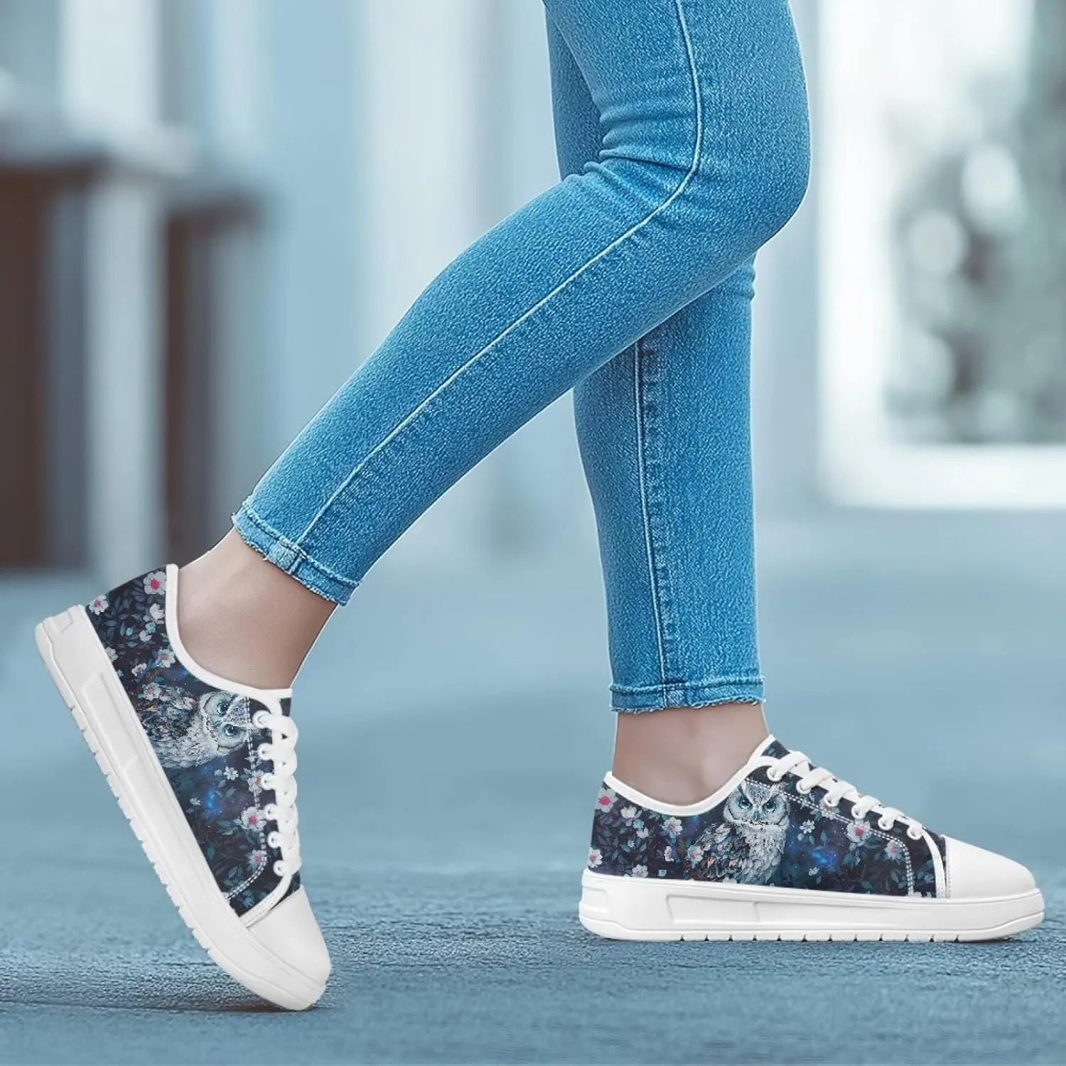 Slip on Sneakers Womens Wide Width Casual Breathable Polyester Running Sneakers Lightweight Low Top Soft Sole Walking Shoes