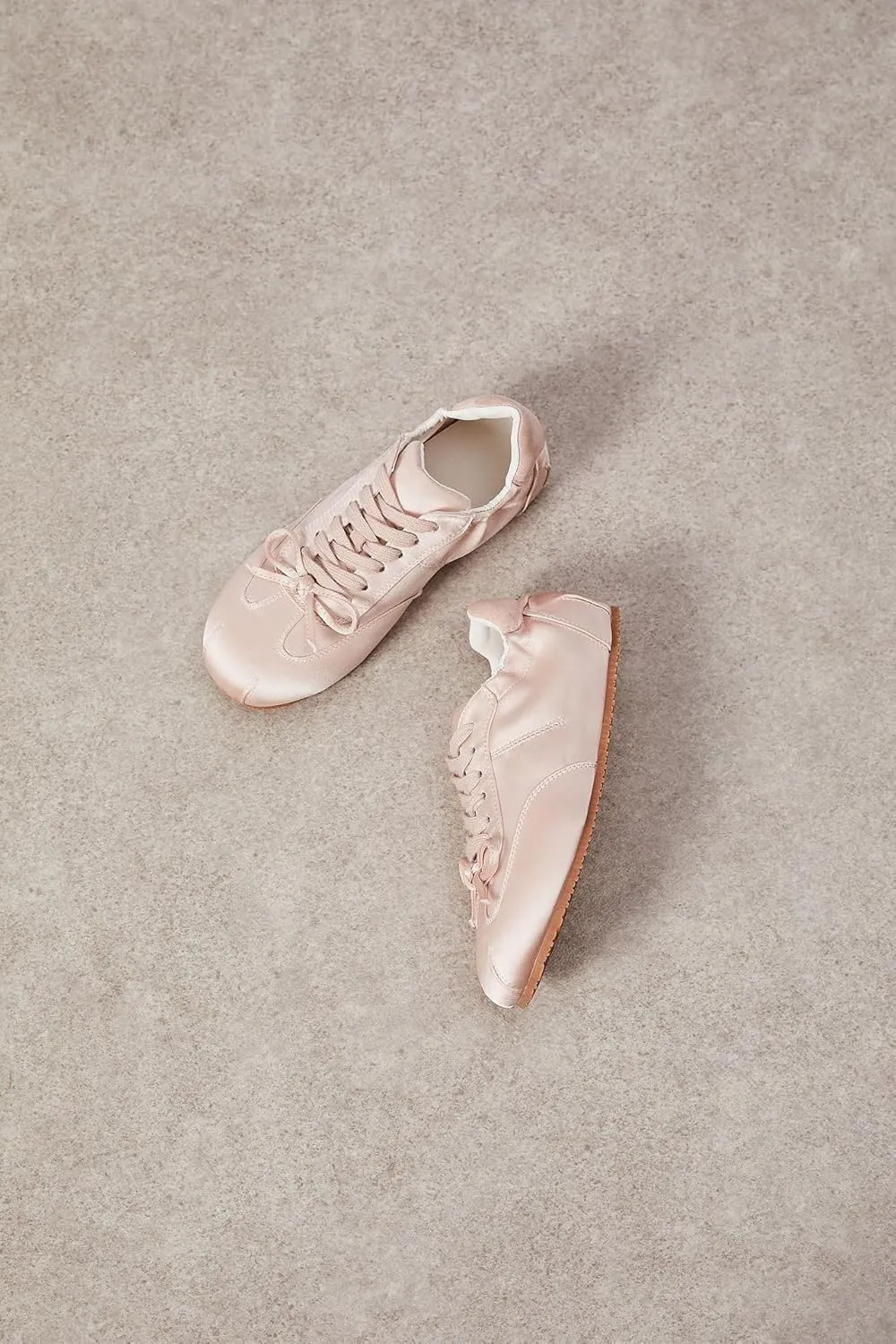 Sneakerina Ballet Sneaker Shoes For Women Girls Flats Cute Casual Lightweight Running Soft with Bow Decorated - Y2K Retro Non Slip Tennis & Racquet Sport Preppy Elegant Athleisure Comfortable Walking