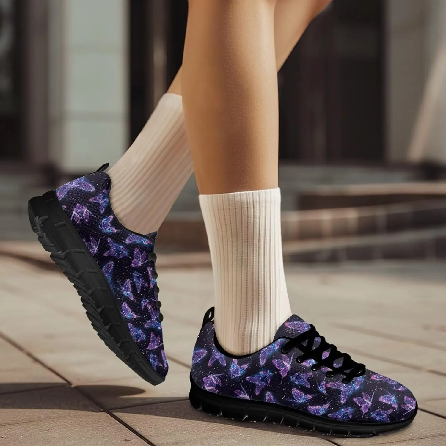 Sneakers Women Comfortable Breathable Non-Slip Tennis Hiking Workout Shoes for Women Holiday Running Sneakers US 5-12