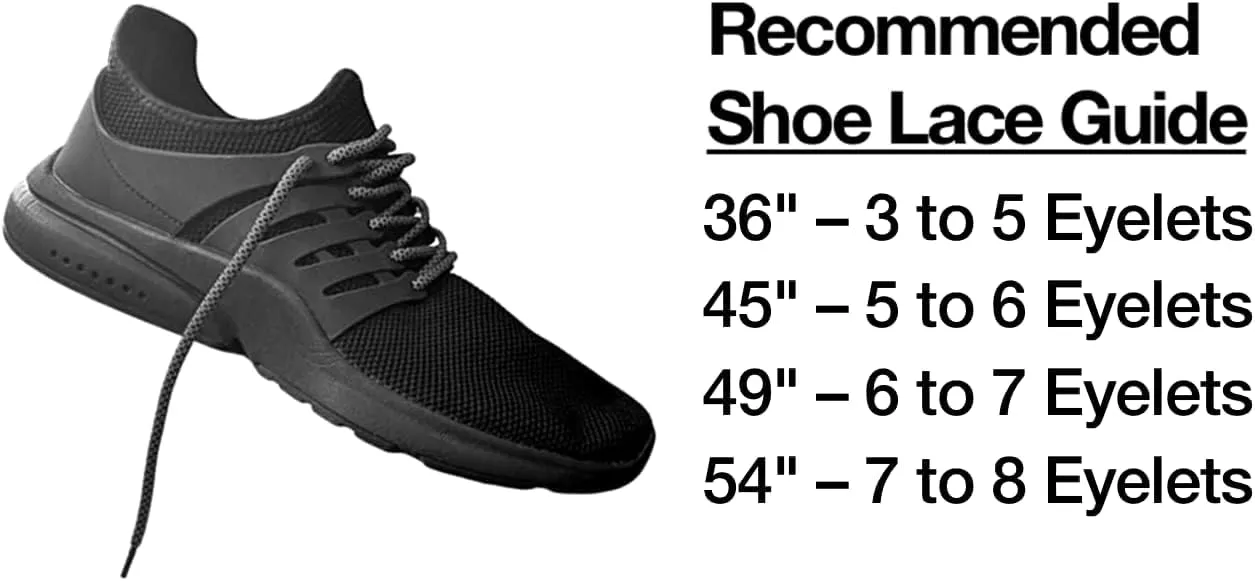 SOL3 Premium Rope Laces - Round Shoelaces for Sneakers, Boots & Shoes