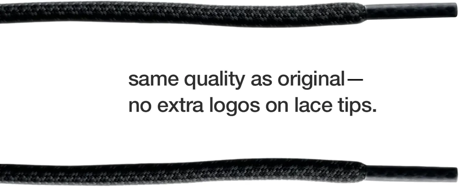 SOL3 Premium Rope Laces - Round Shoelaces for Sneakers, Boots & Shoes