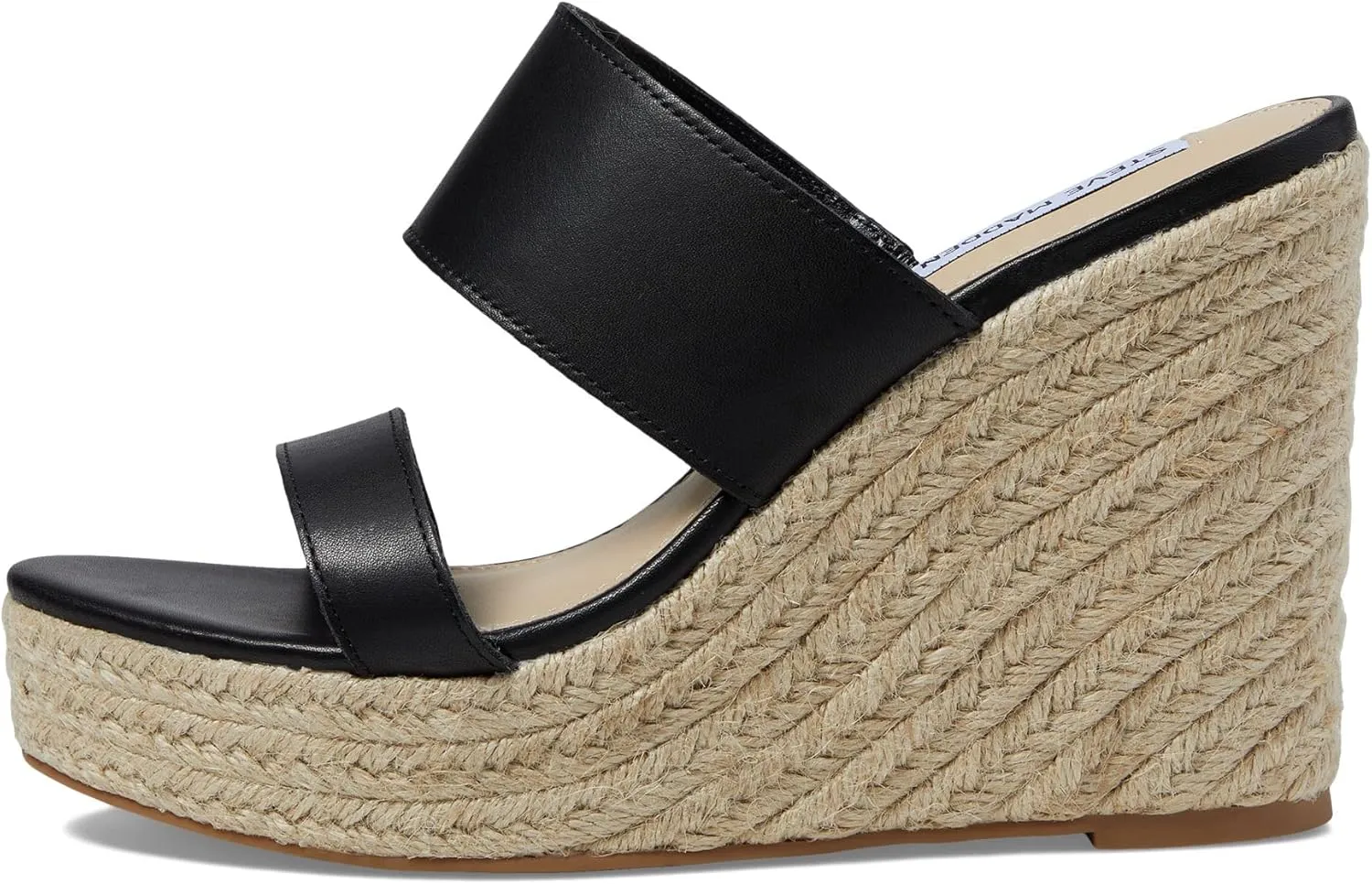 Steve Madden Sunrise Wedge Sandals for Women - Jute Wrapped Wedge Heel, Padded Footbed, and Open-Toe