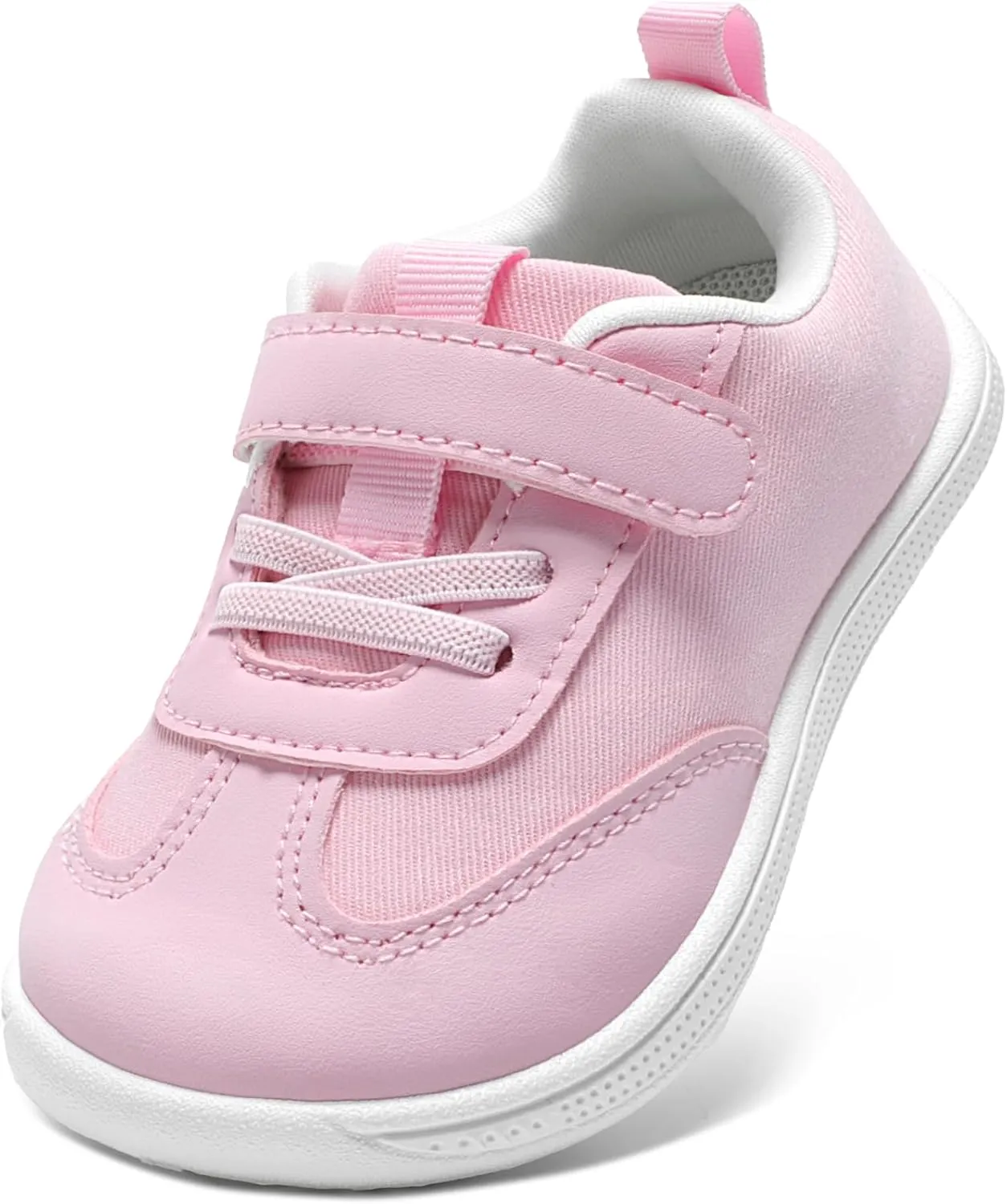 STQ Toddler Girls Boys Wide Toe Barefoot Shoes Kids Walking Tennis Comfort Sneakers Lightweight Breathable Gym Shoe