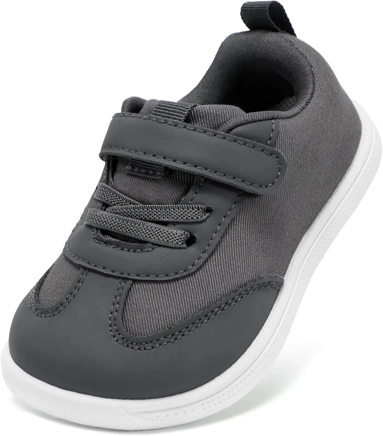 STQ Toddler Girls Boys Wide Toe Barefoot Shoes Kids Walking Tennis Comfort Sneakers Lightweight Breathable Gym Shoe