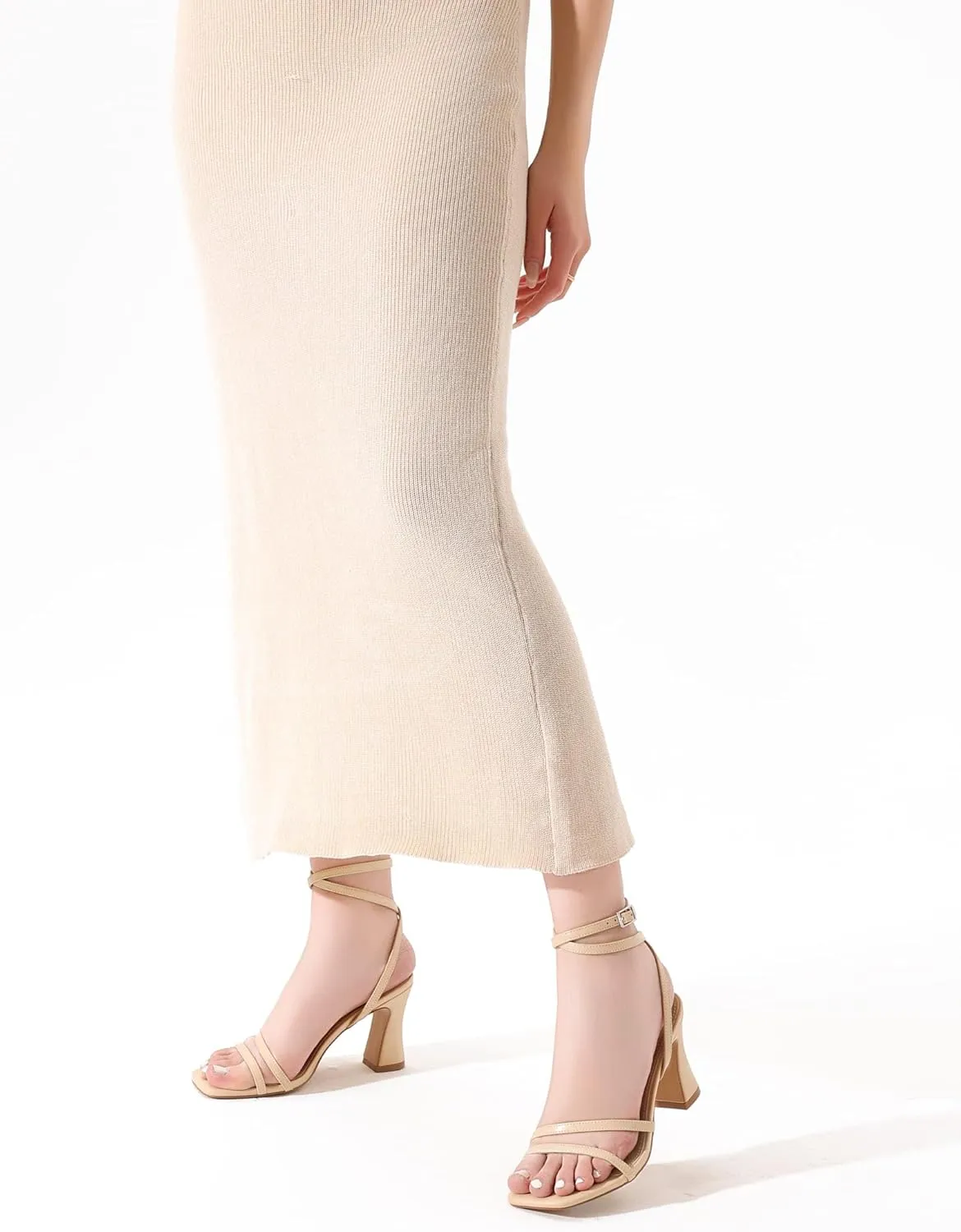 Strappy Heels for Women Chunky Block High Heels Square Toe Ankle Buckle Sandals wedding dress shoes