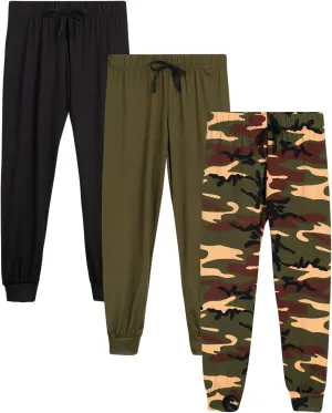 Sweet Hearts Girls Sweatpants - 3 Pack Super Soft Girls' Activewear Performance Jogger Pants: Made in USA (Sizes: 5-18)