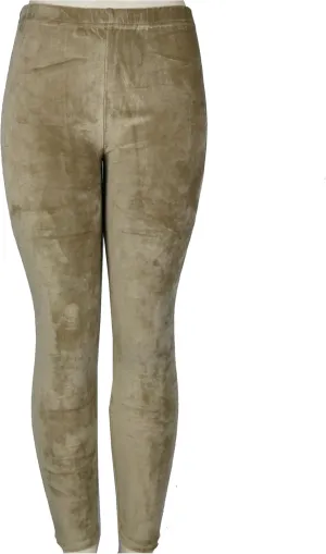TD Collections Women’s Velvet Leggings - Ultra Soft Pants - Elastic Waist Band - Skinny Pants