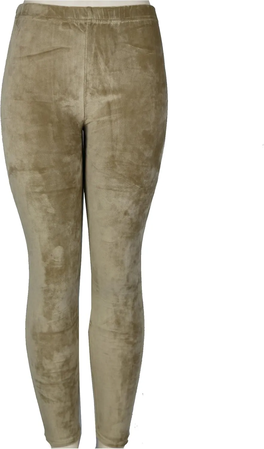 TD Collections Women’s Velvet Leggings - Ultra Soft Pants - Elastic Waist Band - Skinny Pants