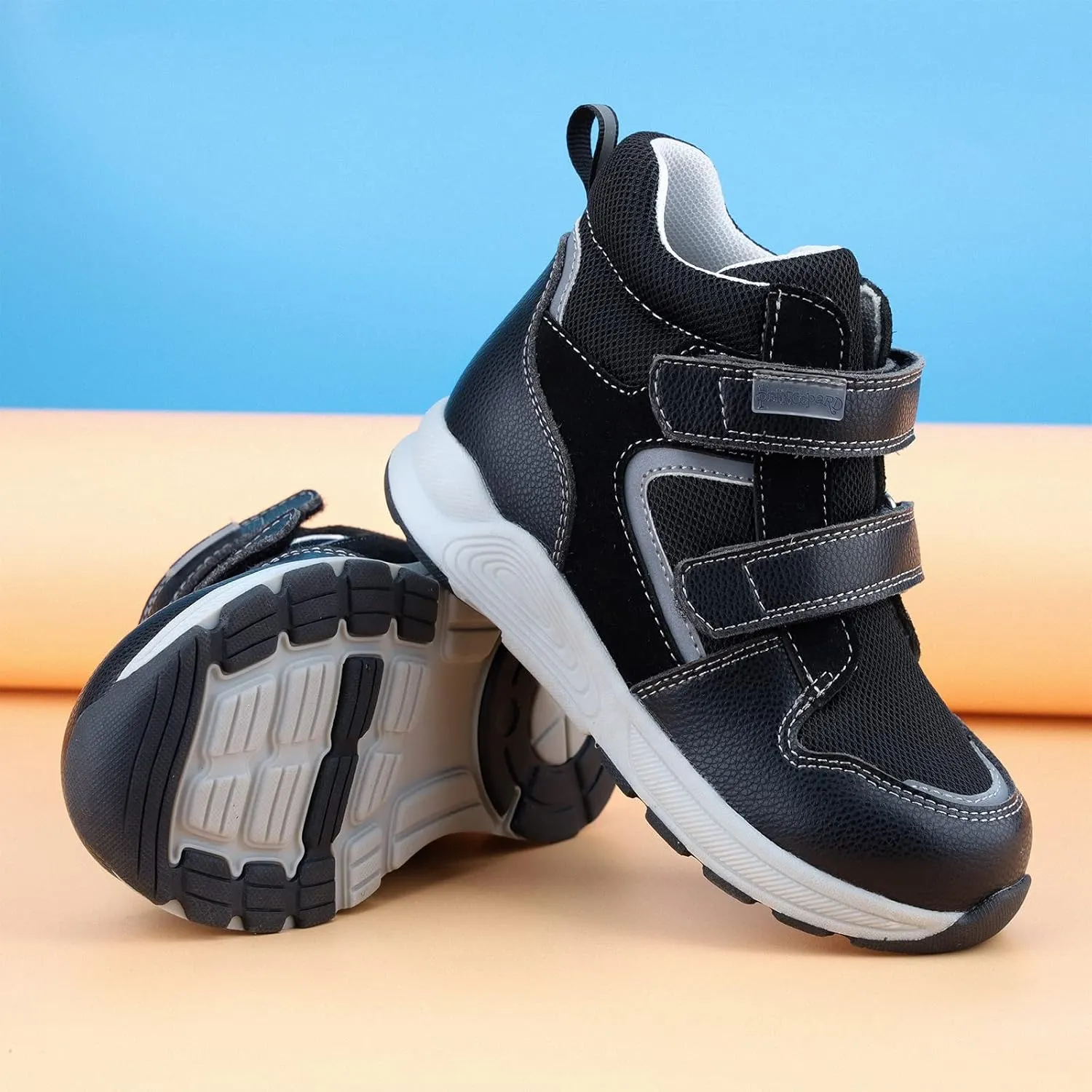 Toddlers Orthopedic Shoes,Casual High Top Sneakers with Arch and Ankle Support,Non-Slip Soles,Improve Children' Flat Feet and Foot Valgus/varus