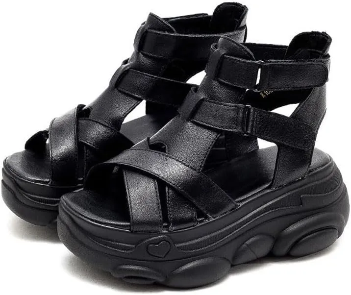 Ulalaza Women's Soft Comfortable PU Open Toe Slide Sandals No-Slip Footbed, Hollow Out Slip on Flats Ladies