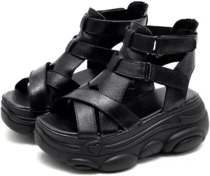 Ulalaza Women's Soft Comfortable PU Open Toe Slide Sandals No-Slip Footbed, Hollow Out Slip on Flats Ladies