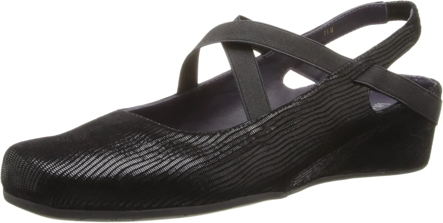 VANELi Womens Marjory Sling Back Flats Casual - Black