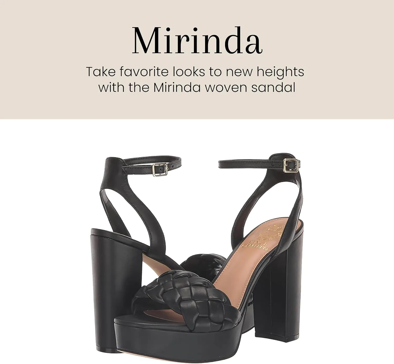 Vince Camuto Women's Mirinda Woven Platform Sandal Wedge