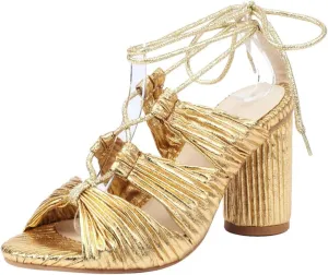 Vintage Strappy Velvet Lace Up Open Toe Sandals with Block Heel High Heel Sandals for Any Occasion
