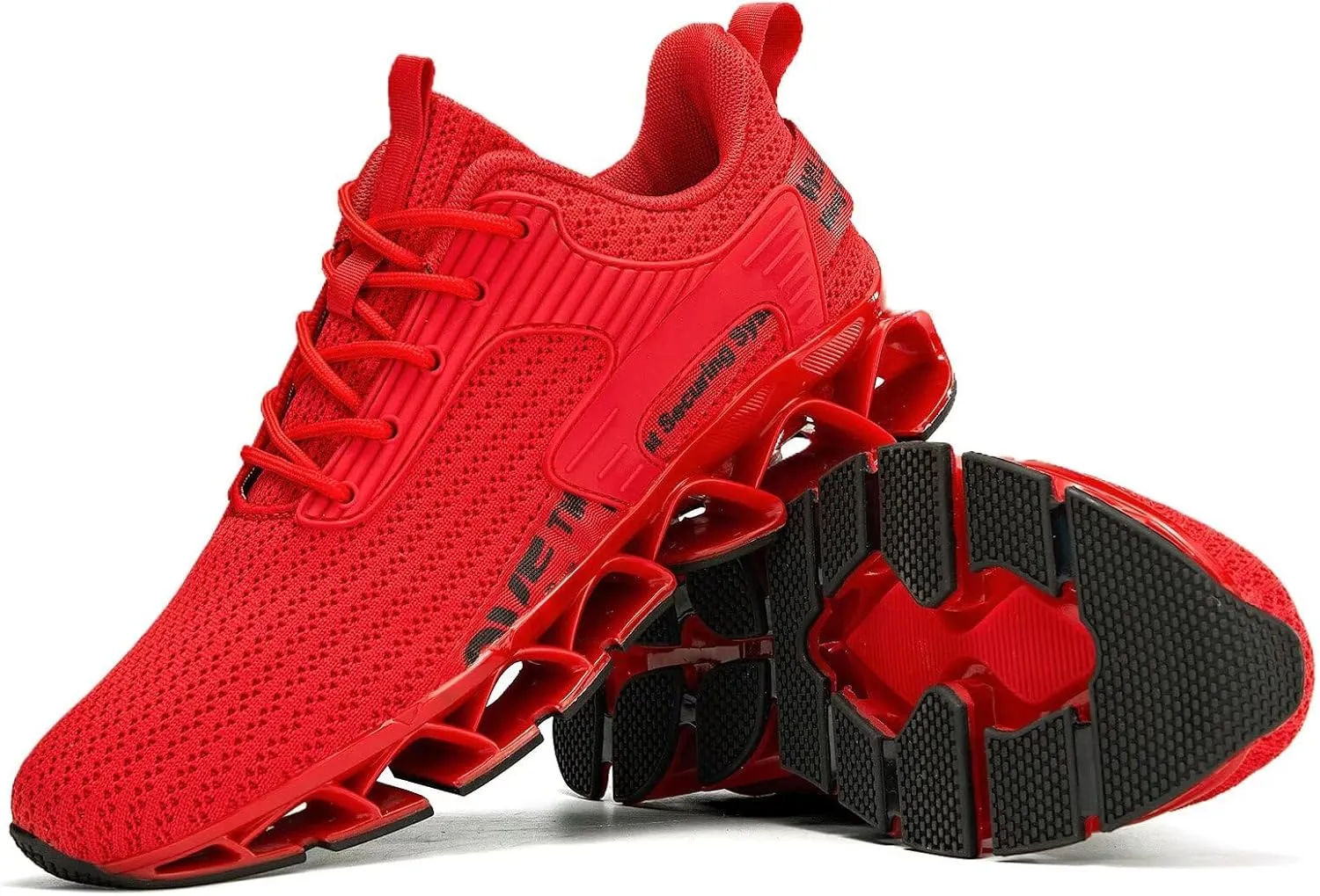 Vooncosir Men's Fashion Sneakers Breathable Mesh Running Shoes Blade Non Slip Soft Sole Casual Athletic Walking Shoes