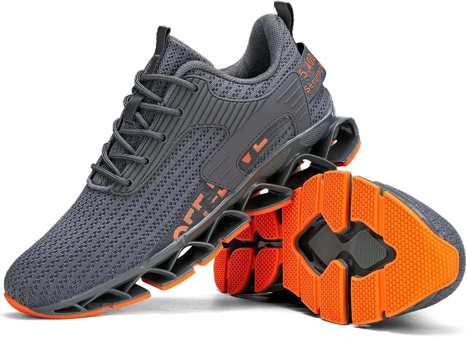 Vooncosir Men's Fashion Sneakers Breathable Mesh Running Shoes Blade Non Slip Soft Sole Casual Athletic Walking Shoes