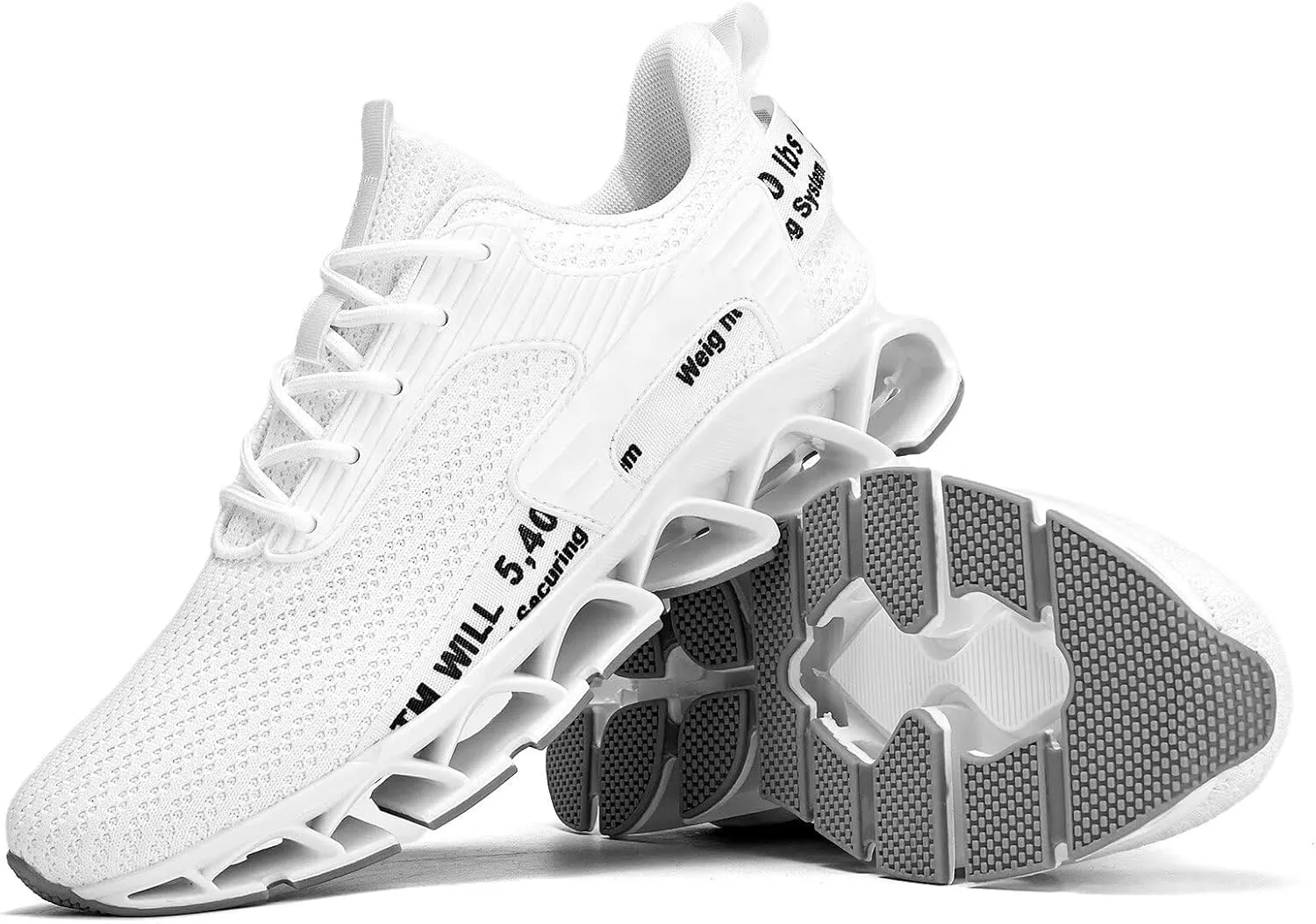 Vooncosir Men's Fashion Sneakers Breathable Mesh Running Shoes Blade Non Slip Soft Sole Casual Athletic Walking Shoes
