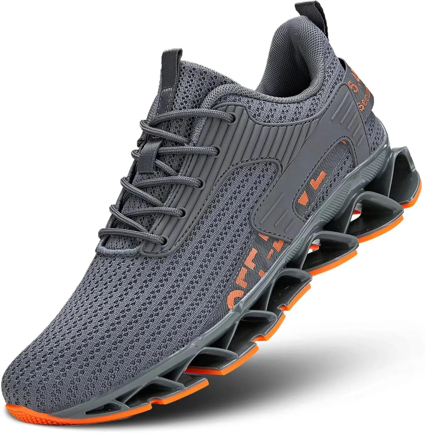 Vooncosir Men's Fashion Sneakers Breathable Mesh Running Shoes Blade Non Slip Soft Sole Casual Athletic Walking Shoes