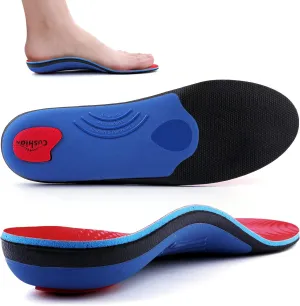 Walkomfy Heavy Duty Support Pain Relief Orthotics - 210  lbs Plantar Fasciitis High Arch Support Insoles for Men Women, Flat Feet Orthotic Insert, Work Boot Shoe Insole, Absorb Shock with Every Step