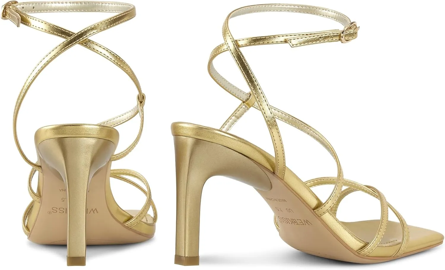 wetkiss Rude Heels for Women Strappy Heels Womens Heeled Sandals Ankle Strap Heel Nude High Heel Sandals Square Toe Open Toe Stiletto Summer Comfortable Prom Dressy Shoes