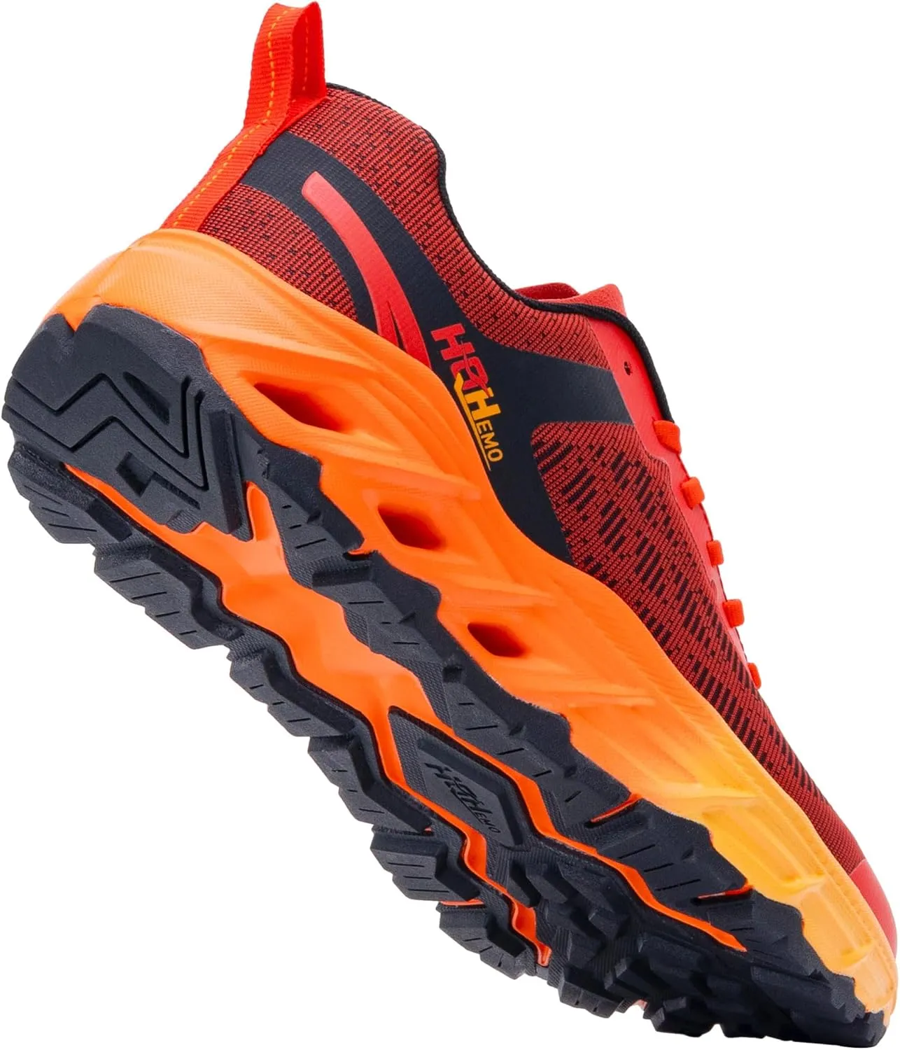 Wide Trail Running Shoes for Mens - FALKON 1.0 Waterproof Hiking Sneakers Wide Width for Outdoor with Jet-Holes Sole