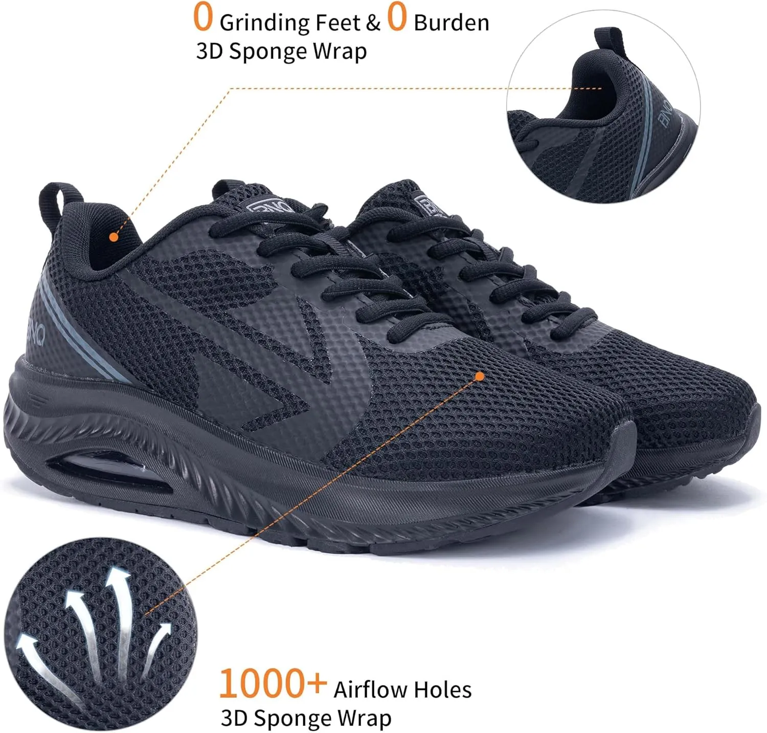 Womens Arch Support Walking Shoes Wide Toe Box Orthotic Sneakers Air Tennis Shoes for Plantar Fasciitis Pain Relief, Size 6-11