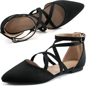 Womens Ballet Flats for Wedding : Comfortable Dress Work Flat for 2025 - Ladies Dressy Zipper Walking Shoes