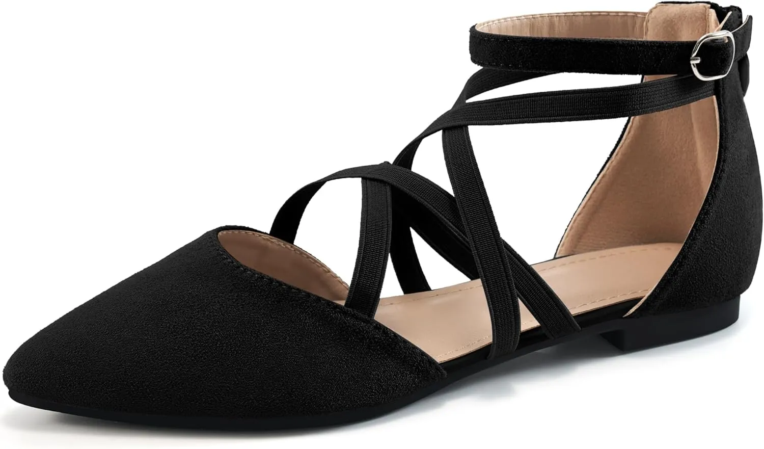 Womens Ballet Flats for Wedding : Comfortable Dress Work Flat for 2025 - Ladies Dressy Zipper Walking Shoes