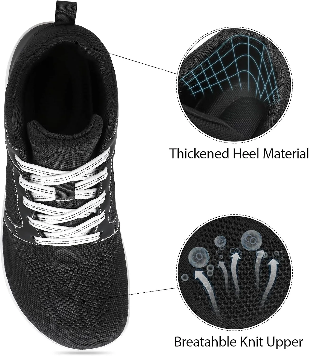 Womens Barefoot Shoes Wide Toe Walking Shoes Minimalist Zero Drop Shoes Breathable Trail Running Sneakers